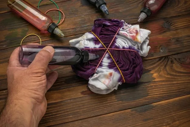 A close-up shot of a DIY underground fashion project. The image showcases the details of the customization, such as hand-sewn patches, screen-printed designs, or unique embellishments on a piece of clothing.