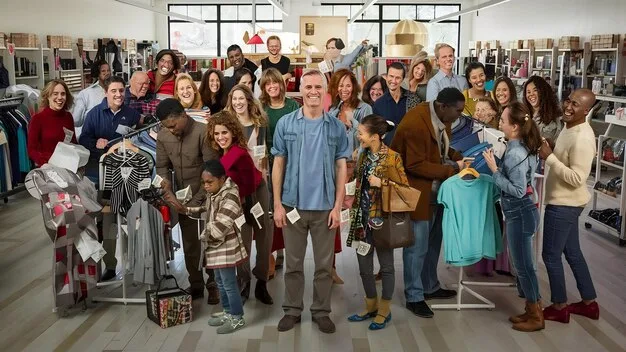 A group of people participating in a