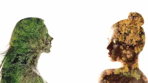 A split image showing two contrasting neo-tribes: on one side, a group of young climate activists protesting peacefully; on the other side, a group of individuals expressing extreme political views online. The image highlights the potential for both positive and negative social and political implications of neo-tribalism.
