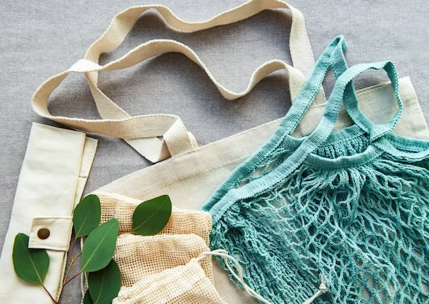 A collection of upcycled clothing items, showcasing creativity in transforming old materials into new and fashionable pieces, highlighting the brand's commitment to sustainability.