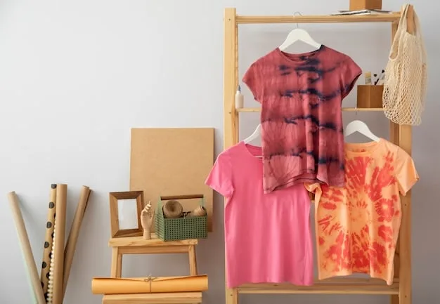 A well-organized rack displaying a curated selection of avant-garde clothing from various underground designers. The pieces are diverse in style, but all share a common thread of high-quality craftsmanship and unique design aesthetics. The setting is a dimly lit boutique or studio, highlighting the exclusivity of the collection.