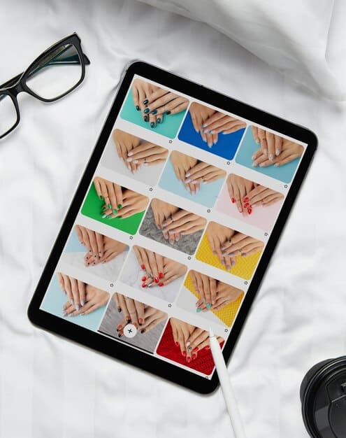 A collective's Instagram feed displayed on a tablet, showing various artworks, studio shots, and event announcements. The screen captures the digital presence and community engagement strategies of a DIY art collective.