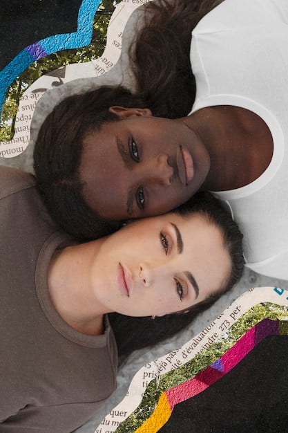A collage of diverse faces from various cultural backgrounds, each expressing a sense of determination and resilience. Overlaying the faces are symbols of social justice movements, such as raised fists, peace signs, and equality symbols, creating a visual representation of unity and activism.