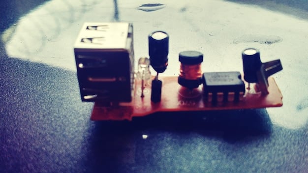 A close-up of a circuit board with deliberately damaged components, showcasing the raw, unfiltered aesthetic of early glitch art experimentation. The image captures the tactile nature of manipulating hardware to create visual and auditory errors.