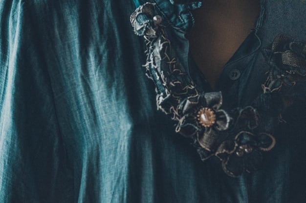 A stylish Steampunk outfit incorporating recycled materials and featuring intricate brass detailing. The image showcases the blend of fashion, sustainability, and Steampunk aesthetics.