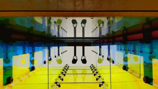 A glitch art installation in a modern art gallery, featuring large-scale digital prints and video projections. The image captures the integration of glitch art into the mainstream art world, showcasing its appeal to a broader audience.