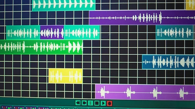 A split screen showing traditional radio waves on one side and digital streaming icons on the other, representing the shift in music consumption and its impact on royalties.