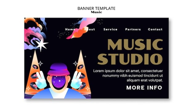A stylized logo of a fictional music artist overlaid on a concert stage backdrop, emphasizing the importance of branding and identity in the music industry.