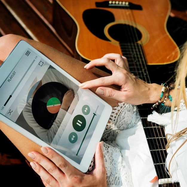 A visual representation of a music artist's song being added to various Spotify playlists, with arrows indicating the flow of streams and listeners from the playlists to the artist's profile. The image emphasizes the interconnectedness of playlists and artist visibility.