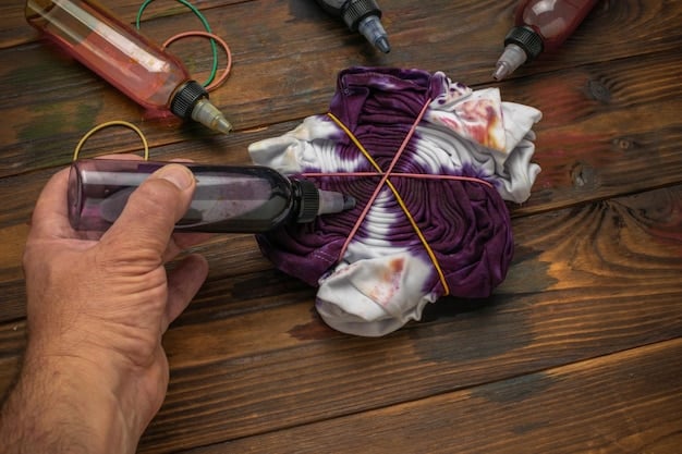 A close-up shot of a DIY underground fashion project. The image showcases the details of the customization, such as hand-sewn patches, screen-printed designs, or unique embellishments on a piece of clothing.
