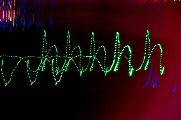 A dynamic, neon-lit equalizer graphic set against a dark background, with stylized musical notes appearing in the foreground, representing the energy of emerging music.