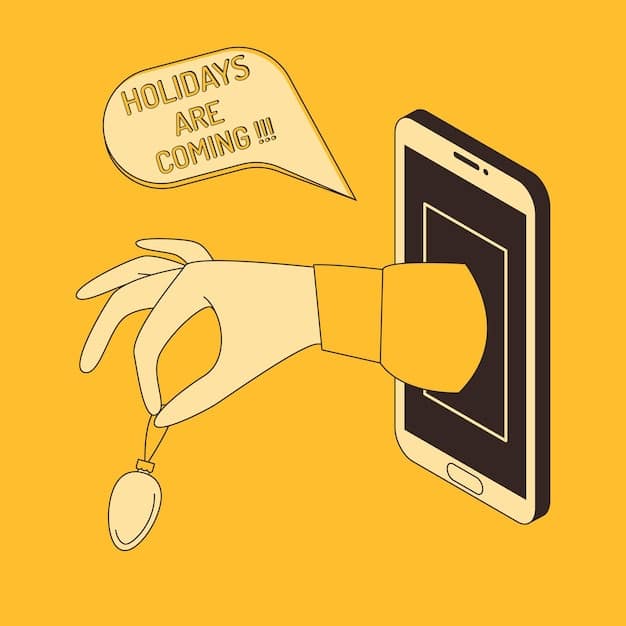 A stylized hand holding a smartphone with a prominent copyright symbol on the screen, surrounded by a faint digital network grid, representing the constant vigilance needed for digital copyright protection.