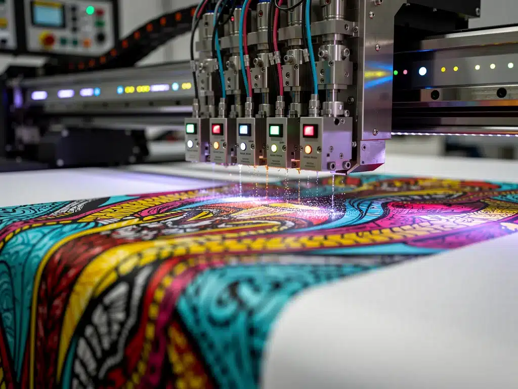 Digital printing on custom underground apparel fabric